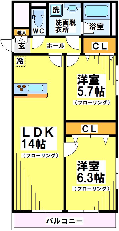 東京都府中市宮町１丁目 間取り