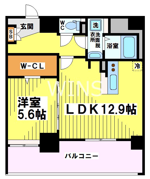 福岡県福岡市中央区大手門２丁目 間取り
