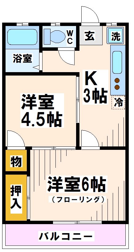 東京都府中市白糸台４丁目 間取り