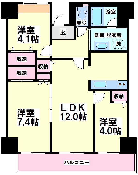 ハイムローゼ 間取り