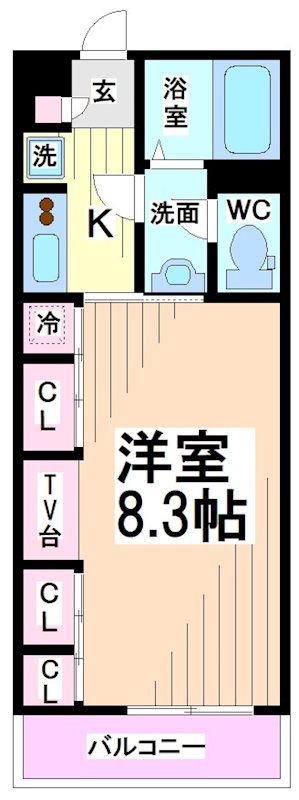 東京都狛江市東和泉１丁目 間取り