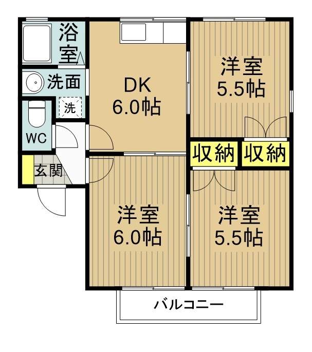 エル鈴木 202号室 間取り