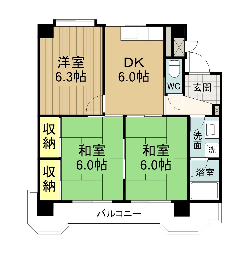 マンションなごみ 201号室 間取り