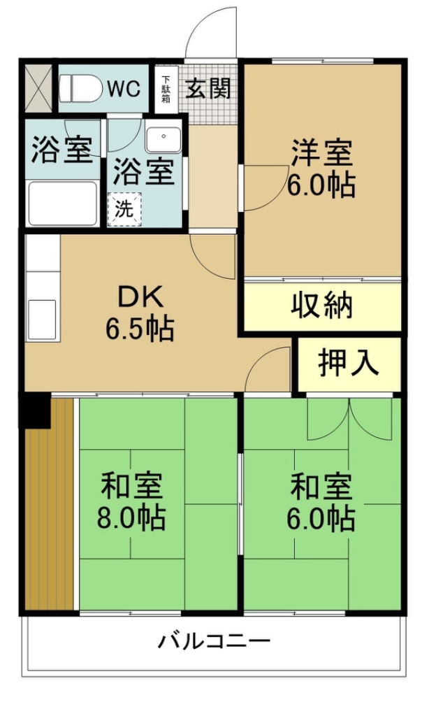 ツトムマンション 402号室 間取り