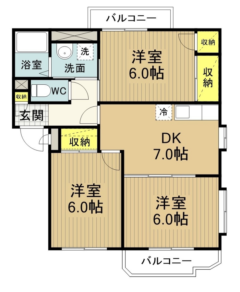 シャトールＫ・Ｓ 105号室 間取り