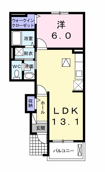 コルソプレッソⅡ 103号室 間取り