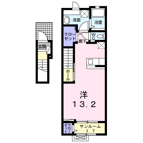 コパール 202号室 間取り