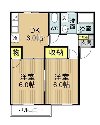 フレグランスＲ＆Ｙ 201号室 間取り