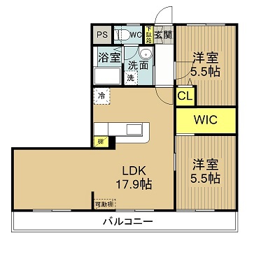 マンション稲葉 502号室 間取り