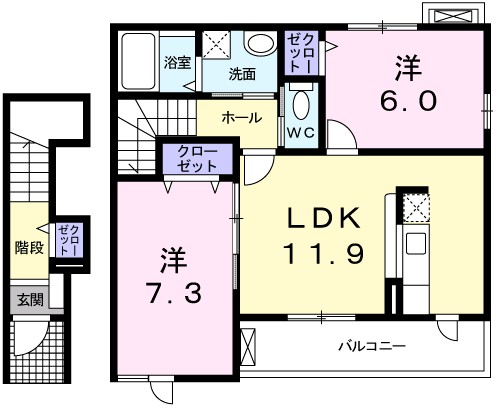 メゾン　オリンピア 202号室 間取り