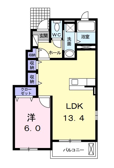 フォルシュ　Ⅰ 101号室 間取り