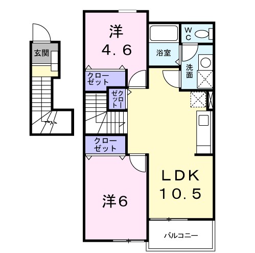 パークサイド池端Ａ 202号室 間取り