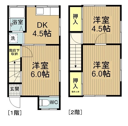 元欠町メゾネット 2号室 間取り