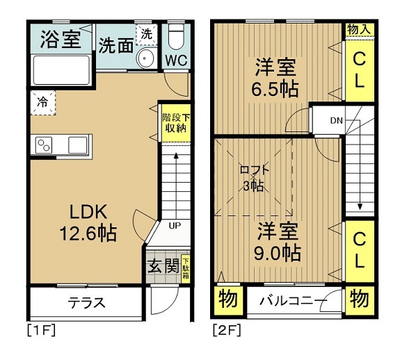 Ｇｒａｎｄｃｏｕｒｔ弐番館 2号室 間取り