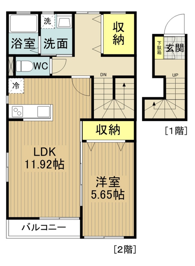 ワルツ 202号室 間取り