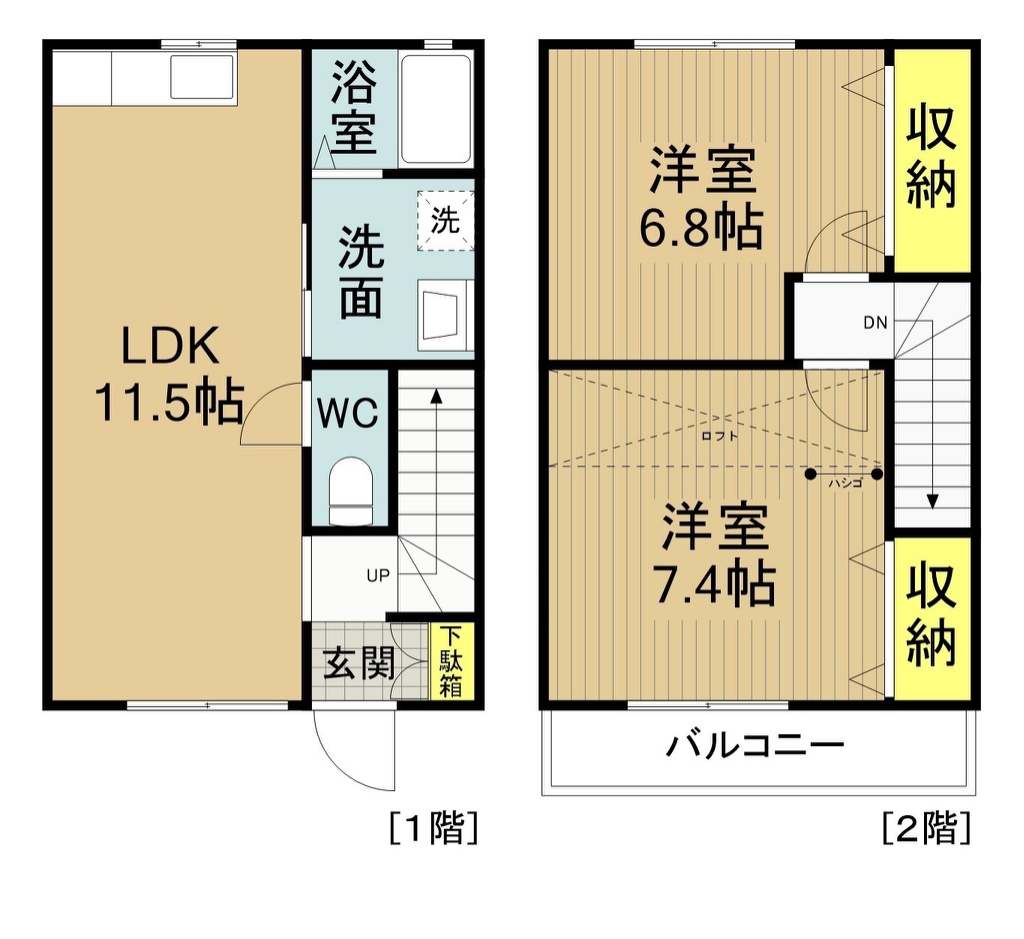 レジデンスＭ C号室 間取り