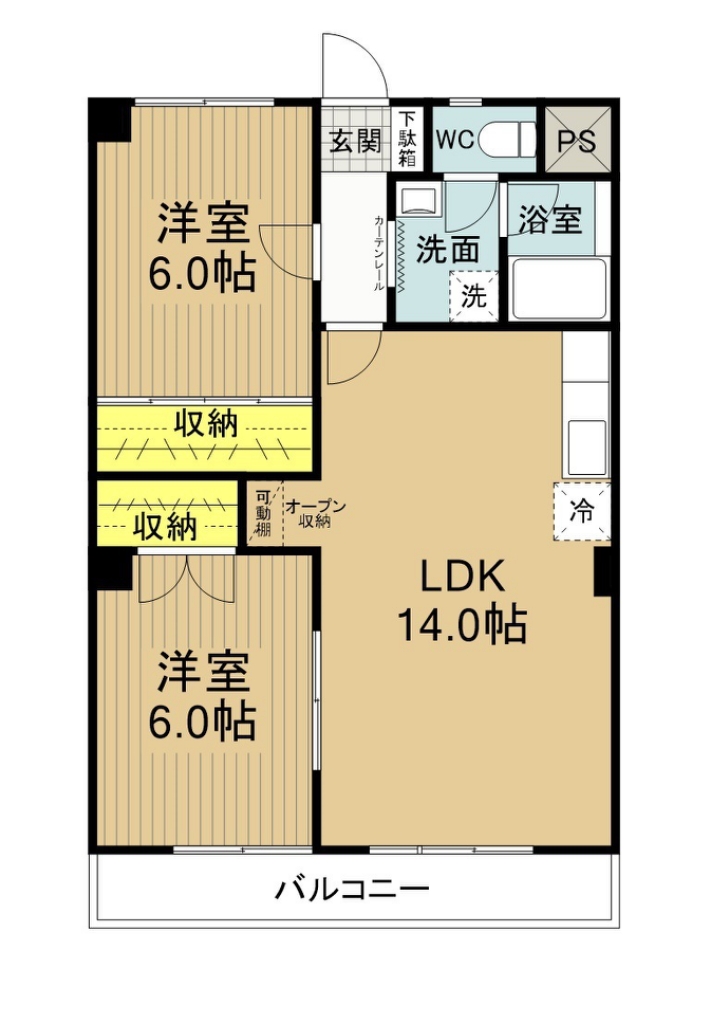 ツトムマンション 305号室 間取り