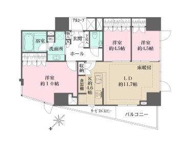 ウェリス高輪 間取り