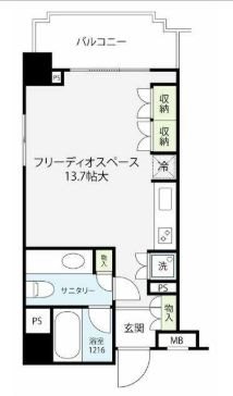 朝日白金台マンション 間取り