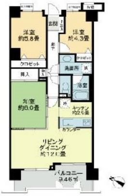 朝日白金台マンション 間取り