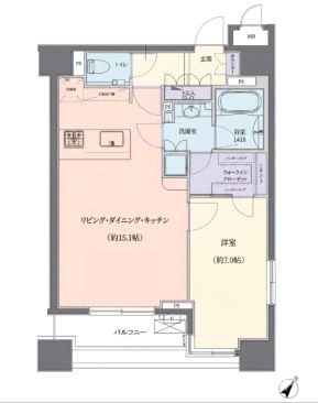グラーサ白金高輪 間取り