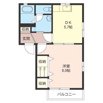 スーバン・ビラB 間取り