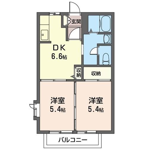トゥモロー・ウィングスA 間取り