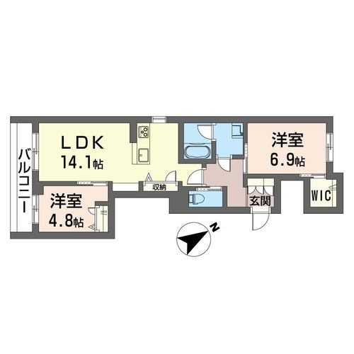 ヴィラ　ダブリュー　タッソ 間取り