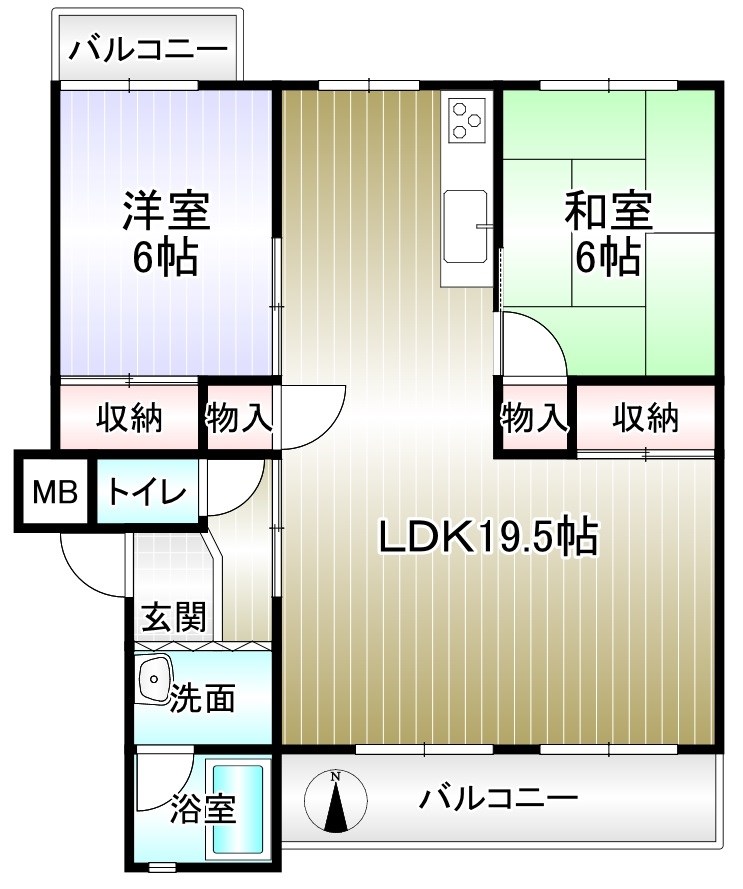 泉北原山台団地１号棟 間取り