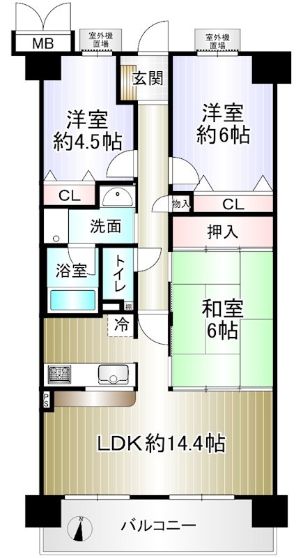 光明池西アーバンコンフォート 間取り