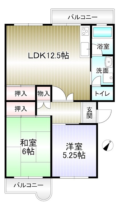 槇塚台C住宅５号棟 間取り