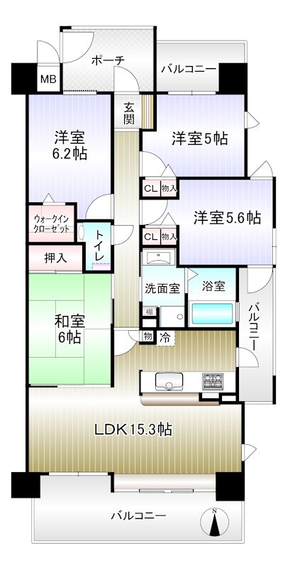 グリーンコーポ和泉中央 間取り