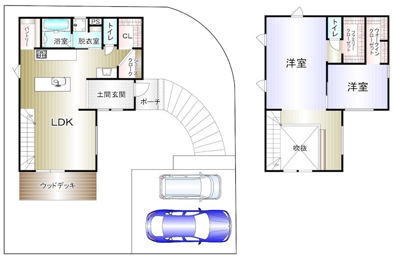 赤坂台６丁　戸建 間取り図