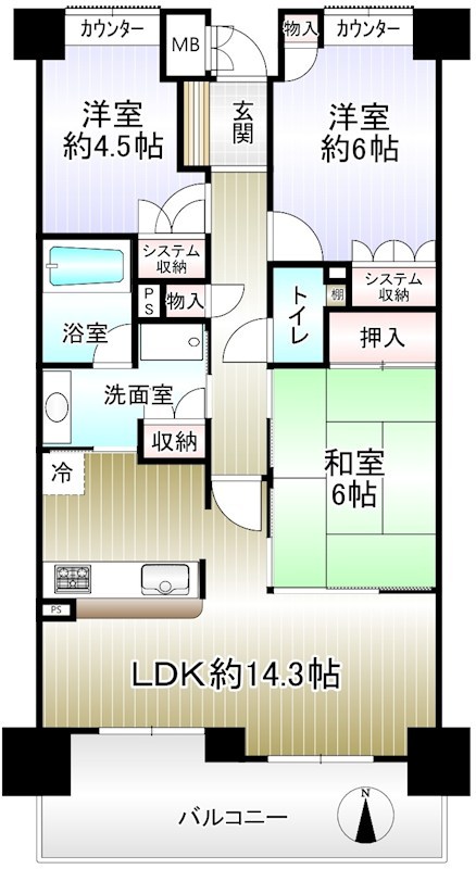 パークシティ泉ヶ丘 間取り図