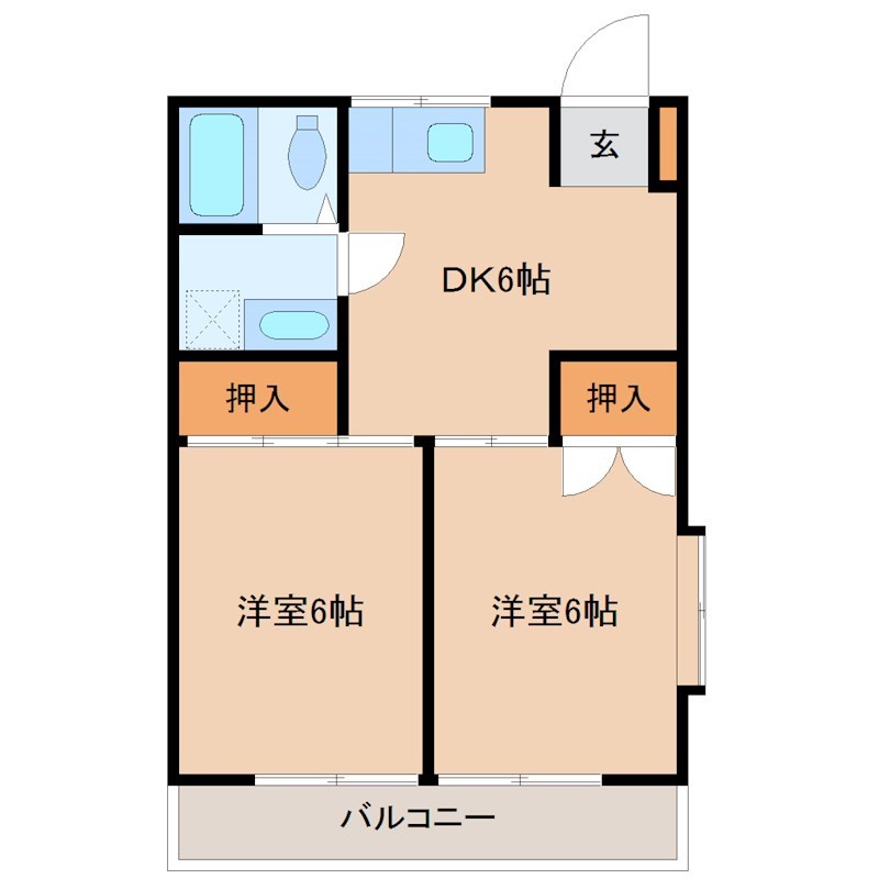 コーポホワイト 間取り