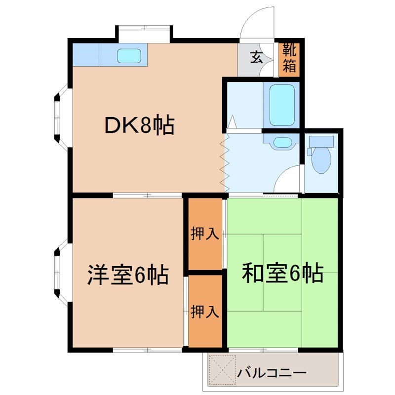 コーポリバティ 間取り