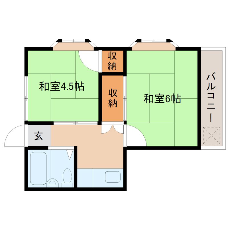 第１奥住コーポ 間取り