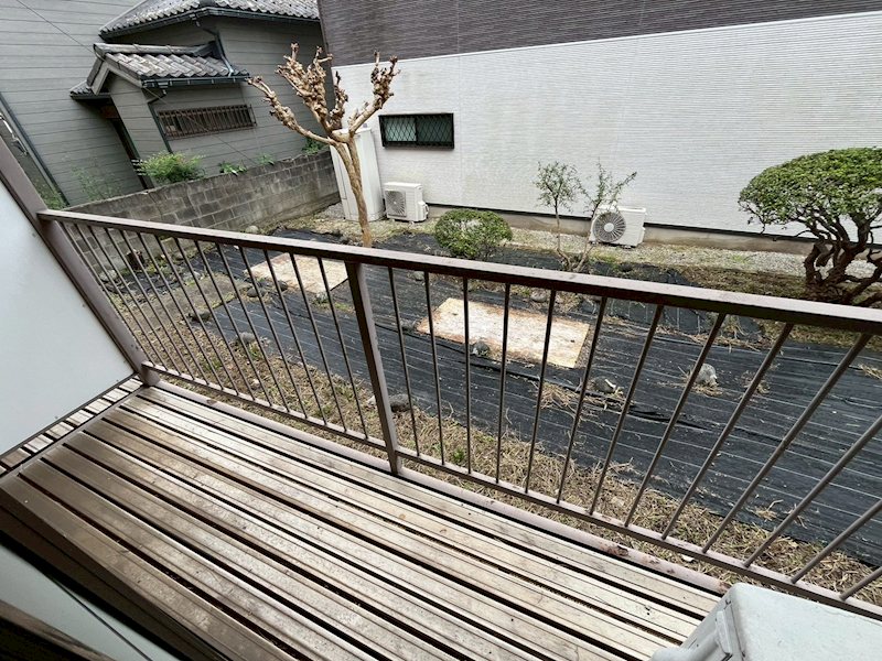 コーポあがわ ベランダ