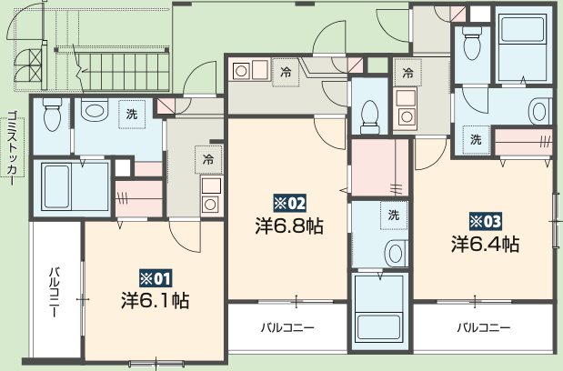 Forest Park Hills 間取り