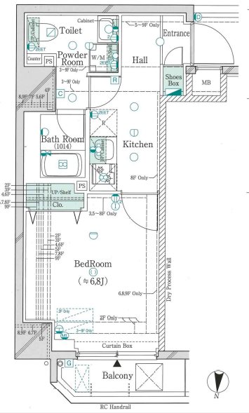 ガリシア錦糸町V 間取り