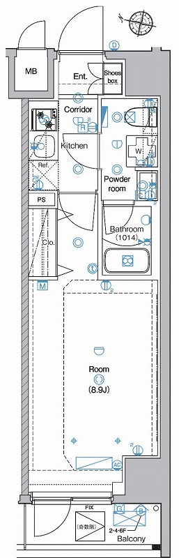 アンベリール亀戸パーク 間取り