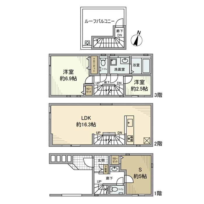 京島戸建 間取り