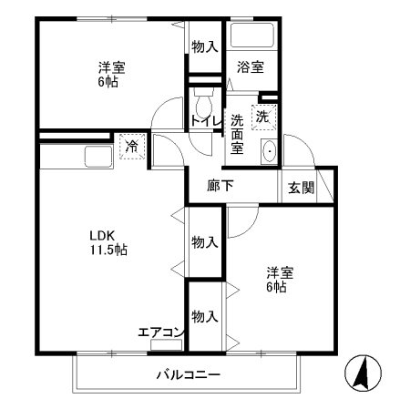 フォンテーヌ聖蹟 間取り