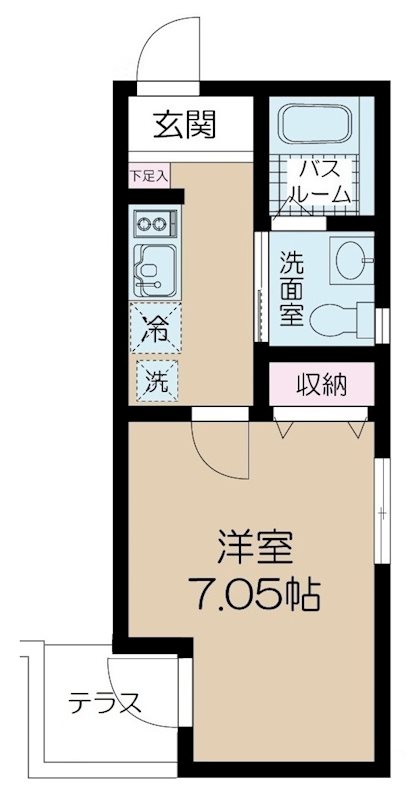 NSGATE五反野two 間取り