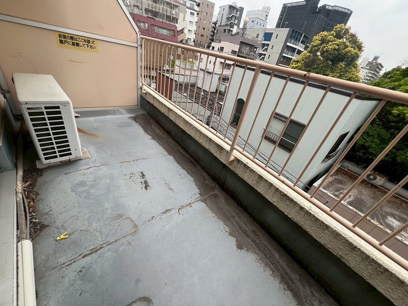 東都向島コーポ ベランダ
