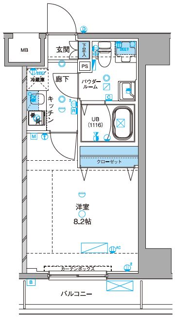 ジェノヴィア浅草Ⅲグリーンヴェール 間取り