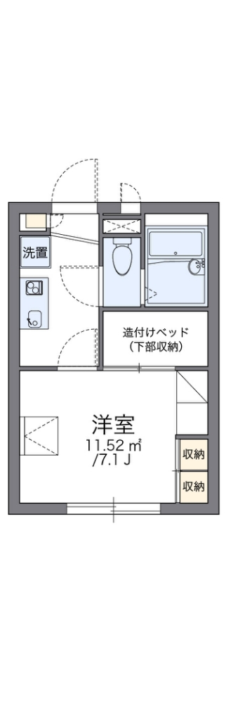 レオパレスシェソワＭＳＫ 間取り