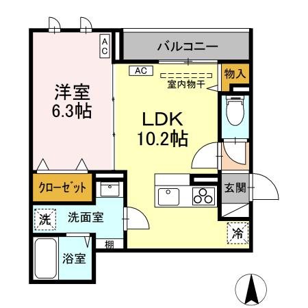 D-ROOM万願寺 間取り
