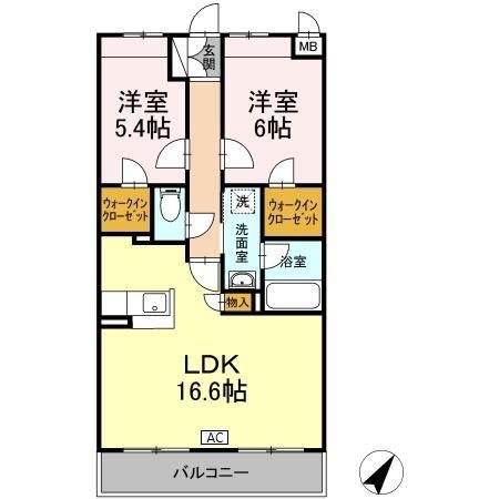 クレア立川 間取り