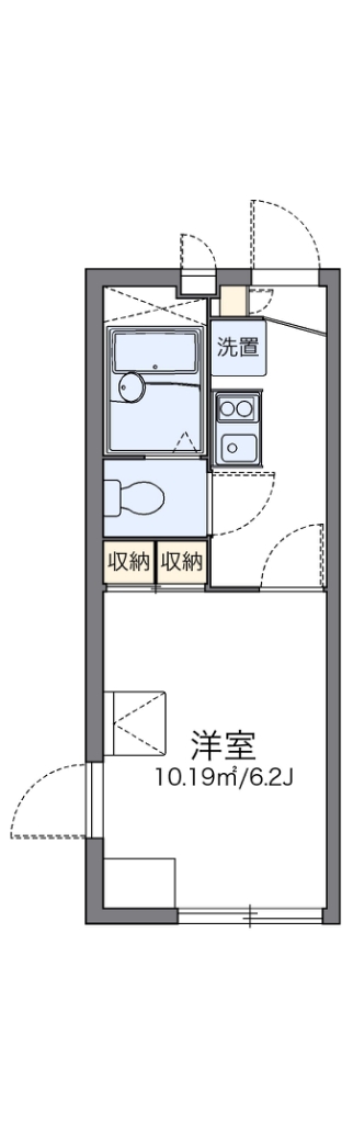 レオパレスグリーンハイツ４号 間取り